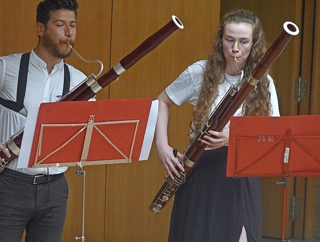 Auch Fagotte waren beim Konzert  &quot...an der Musikschule mit von der Partie.  | Foto: Roswitha Frey