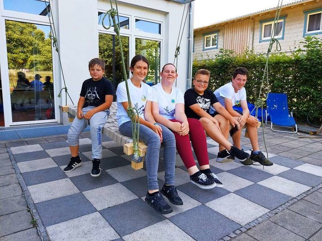 Kilian, Eva, Freja, Riat und Fabian ha...ugendkonferenz in Stegen teilgenommen.  | Foto: Sidney-Marie Schiefer