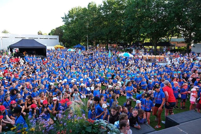 Sport im Verein &#8211; hier die Showbhne &#8211; bleibt eine Massenbewegung.  | Foto: Badischer Turner-Bund