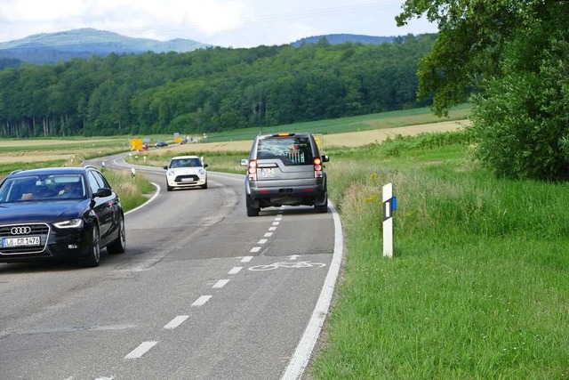 Die Radfahrer  im Feuerbachtal bekomme...tlang der Kreisstrae Holzen-Egringen.  | Foto: Victoria Langelott