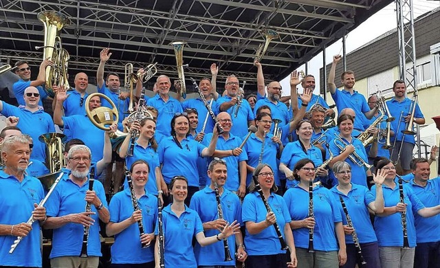 Die Allstars von Fessenbach beim 90. Jubilum des Musivereins.  | Foto: Musikverein Fessenbach