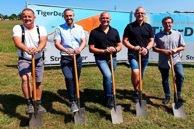 Neue Lagerhalle fr die Firma Stromtiger in Grwihl-Oberwihl