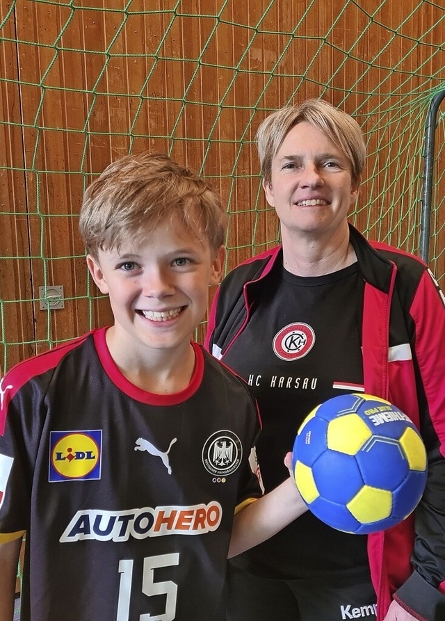 Beide lieben Handball: Fabian Engel und Elke Frank-Eschbach  | Foto: Eva Engel