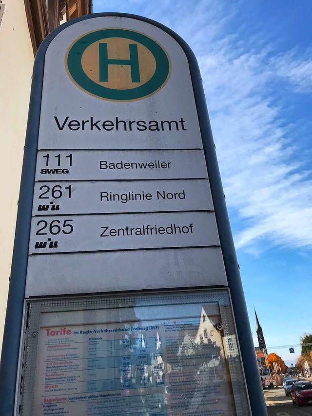 Bestehende Linienbus-Haltestellen, wie...in das Stadtbus-Netz eingefgt werden.  | Foto: Susanne Ehmann