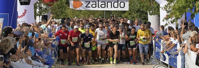 Am Freitag startet der Firmenlauf wie gewohnt im Lahrer Seepark.  | Foto: Norbert Wilhelmi (n plus sport GmbH)