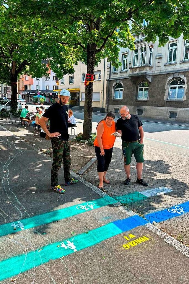 Wie viel Platz fr Fugnger und Radle...utieren ber wnschenswerte Varianten.  | Foto: Helmut Seller