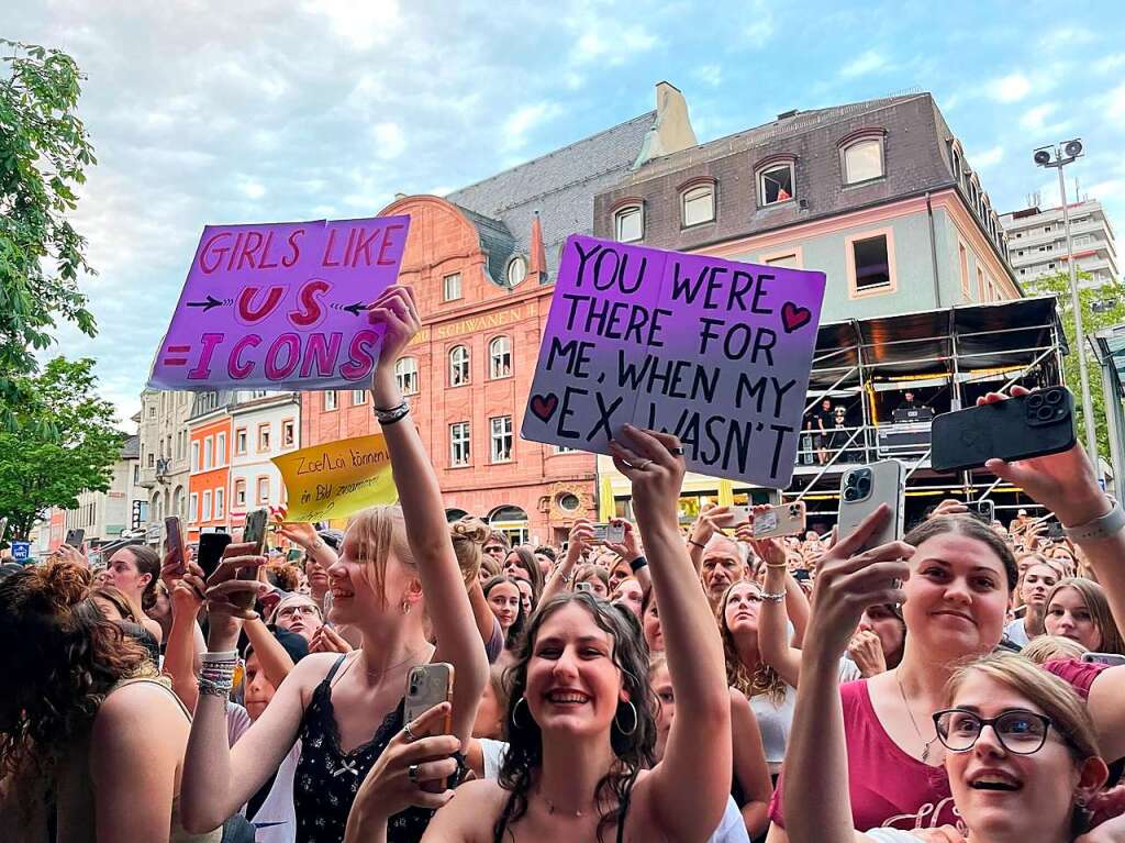 Das erste Marktplatzkonzert bei 