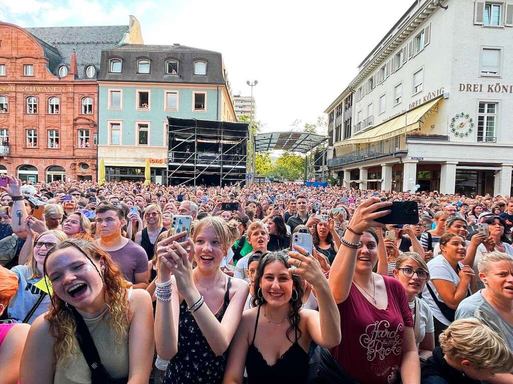 Das erste Marktplatzkonzert bei 