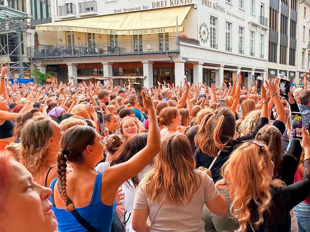 Das erste Marktplatzkonzert bei 