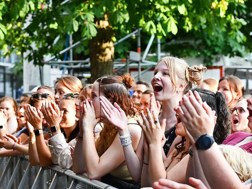 Das erste Marktplatzkonzert bei 