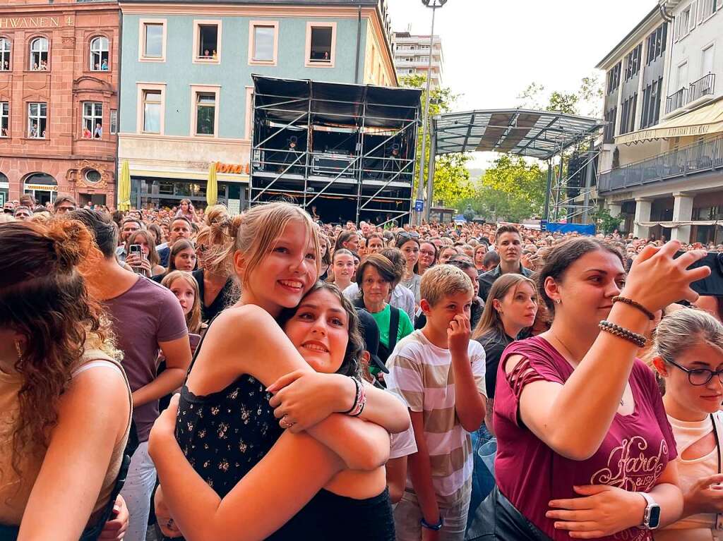 Das erste Marktplatzkonzert bei 