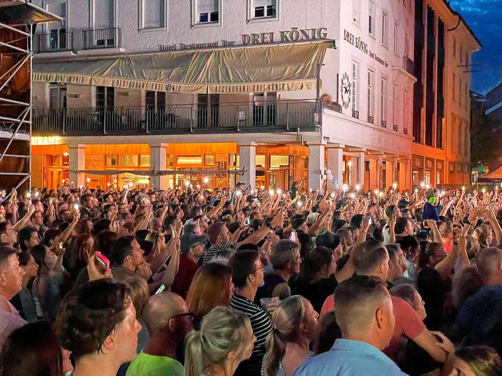 Das erste Marktplatzkonzert bei 