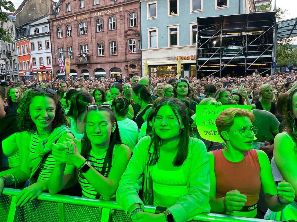 Das erste Marktplatzkonzert bei 