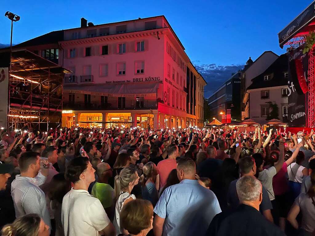 Das erste Marktplatzkonzert bei 