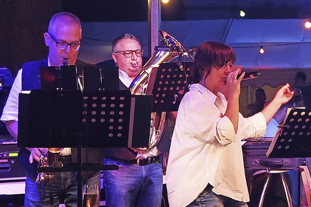 Die Combo Sptlese des Musikvereins Ob...ieder auf dem Schlossparkfest spielen.  | Foto: Christine Weirich