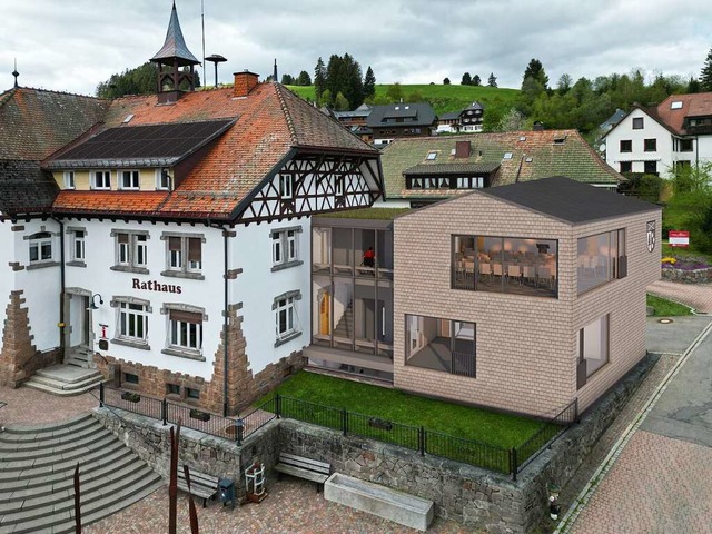 Die Variante des Freiburger Planungsb...haus in Altglashtten aussehen knnte.  | Foto: Bildquelle:  sutter3  Gmbh u. Co. KG