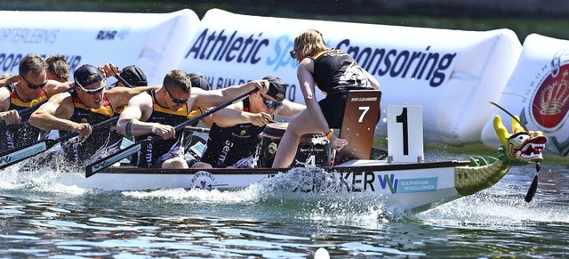 Erst im Finale wurden sie gestoppt: di...ld bei den Finals im Drachenbootrennen  | Foto: IMAGO/Eibner-Pressefoto/Rene Weiss