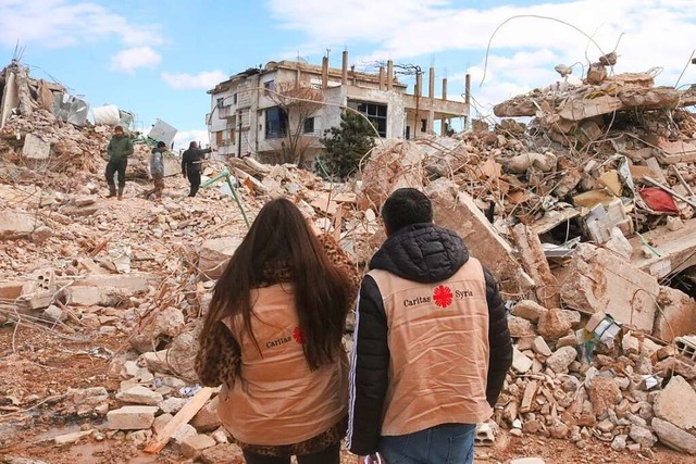 Syrien ist fr Helfer ein gefhrliches...2023 sofort an der Katastrophenhilfe.   | Foto: Caritas international