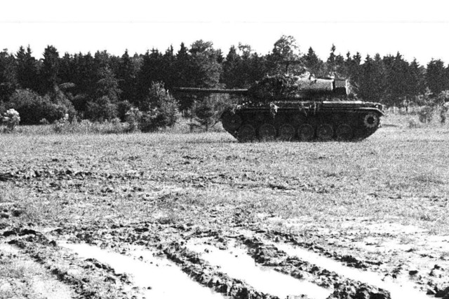 Panzer des kanadischen Militrs nutzen...tz. Das Foto stammt aus dem Jahr 1970.  | Foto: BZ-Archiv