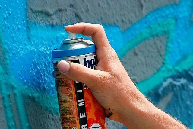 Die Polizei bittet um Hinweise auf Graffiti-Schmierer in Freiburg-Littenweiler