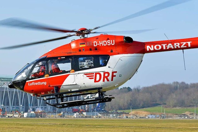 Bei der Bergung kam ein Rettungshubschrauber zum Einsatz.  | Foto: Michael Bamberger