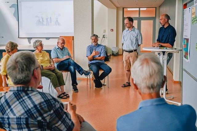 Die Ideenwerkstatt Klimaschutz mit Brgermeister Braun (Mitte)  | Foto: Ansgar Taschinski