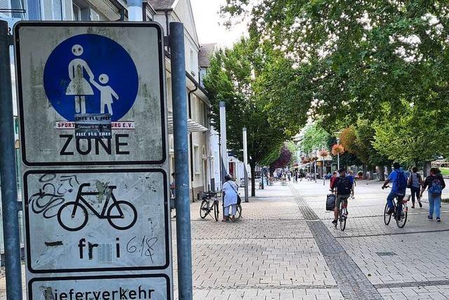 Zu schnelle Radfahrer sorgen in der Rheinfelden Fußgängerzone für Ärger