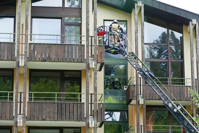 In einer Trennfuge zwischen zwei Mauer...elbrand mglicherweise ausgedehnt hat.  | Foto: Sebastian Barthmes