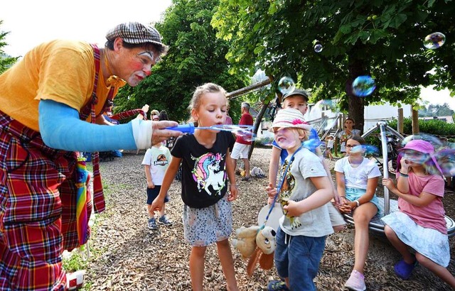 Clown Fidelio war ein Spagarant.  | Foto: Rita Eggstein