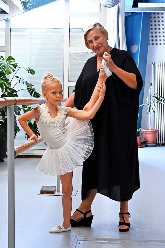 Valentina Vladimirskaja aka Valentina ...ier mit der Ballettschlerin Isabelle.  | Foto: Thomas Kunz