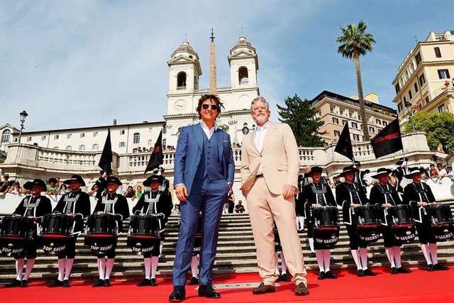 Bei der Premiere zum neuen Film mit To... Top Secret Drum Corps ganz nah dabei.  | Foto: Handout, No sales - Getty Images for Paramount Pictures