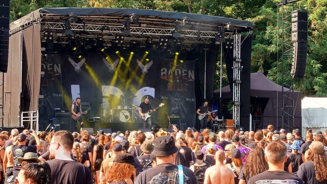 &#8222;Tolle und treue Fans&#8220; hat...Heavy-Metal-Festival in Weil am Rhein.  | Foto: Sasche Hennenberger