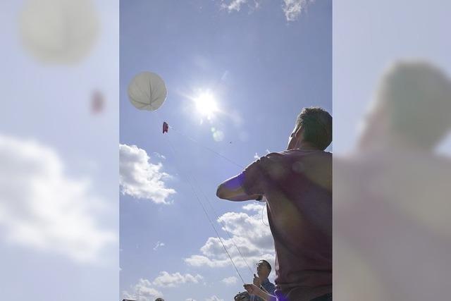 Wetterballon erkundet Atmosphre