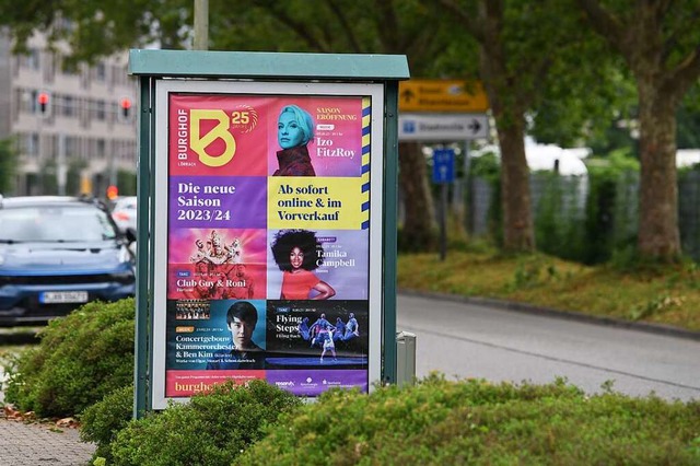 Das berarbeitete Burghof-Logo, ein st...g des Hauses zur Stadtbevlkerung hin.  | Foto: Juri Junkov