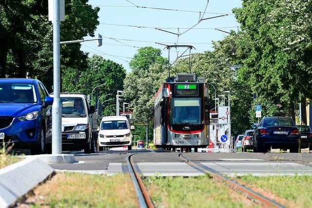 Prgen Autos, die Straenbahn oder Ele...gen? Die Ansichten gehen auseinander.   | Foto: Ingo Schneider