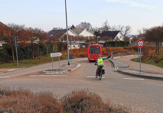 Mssen Radfahrer auf die Strae oder d...rae  eine klar ersichtliche Regelung.  | Foto: IG Velo