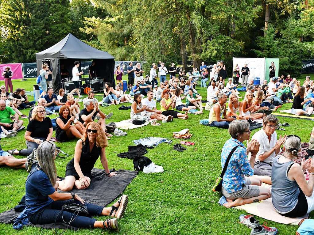 Dekker und Lost in Lona bei Stimmen im Wenkenpark Riehen.