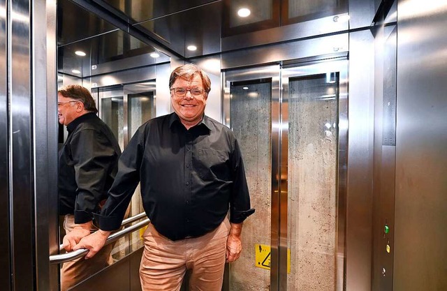 Gastronom Toni Schlegel hat 100.000 Eu... Lift  auf den Schlossberg investiert.  | Foto: Thomas Kunz