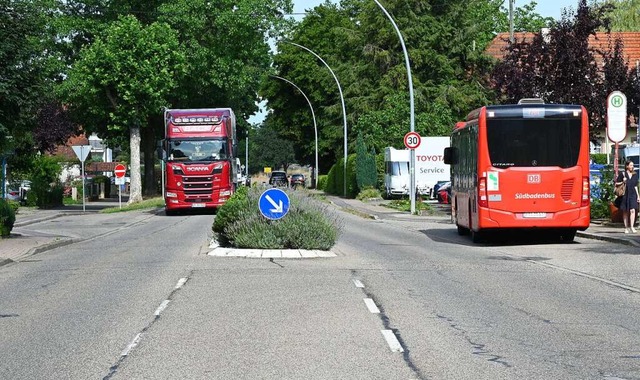 Ein klares Nein kommt vom Sexauer Geme...ante Busverknpfungsanlage verhindert.  | Foto: Markus Zimmermann