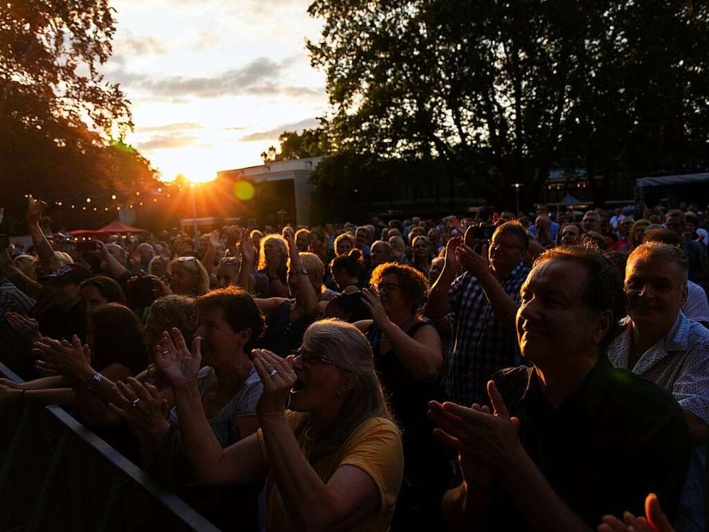 Die Band Nazareth begeisterte die rund 1200 Gste im Kurpark von Bad Krozingen.