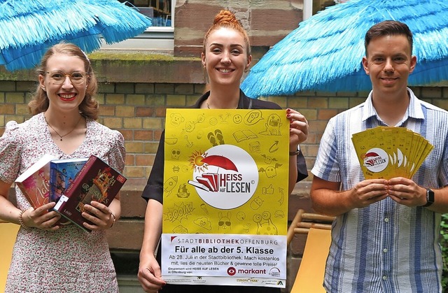 Startklar fr die Sommerferien: Verena...off fr Kinder und Jugendliche bereit.  | Foto: Martina Busam / Stadtbibliothek Offenburg