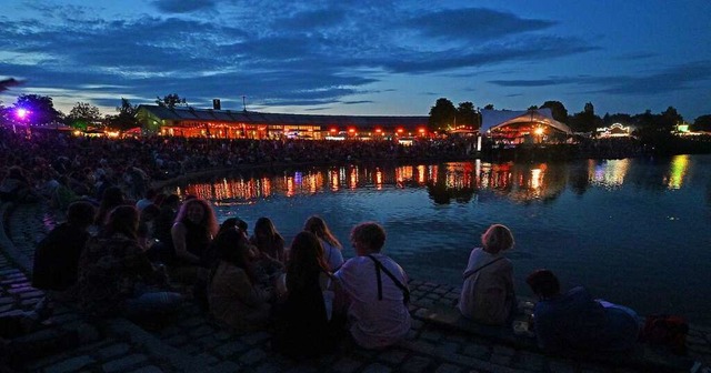 Still ruht der See &#8211; doch drumhe... Seefest-Wochenende mchtig viel los.   | Foto: Michael Bamberger