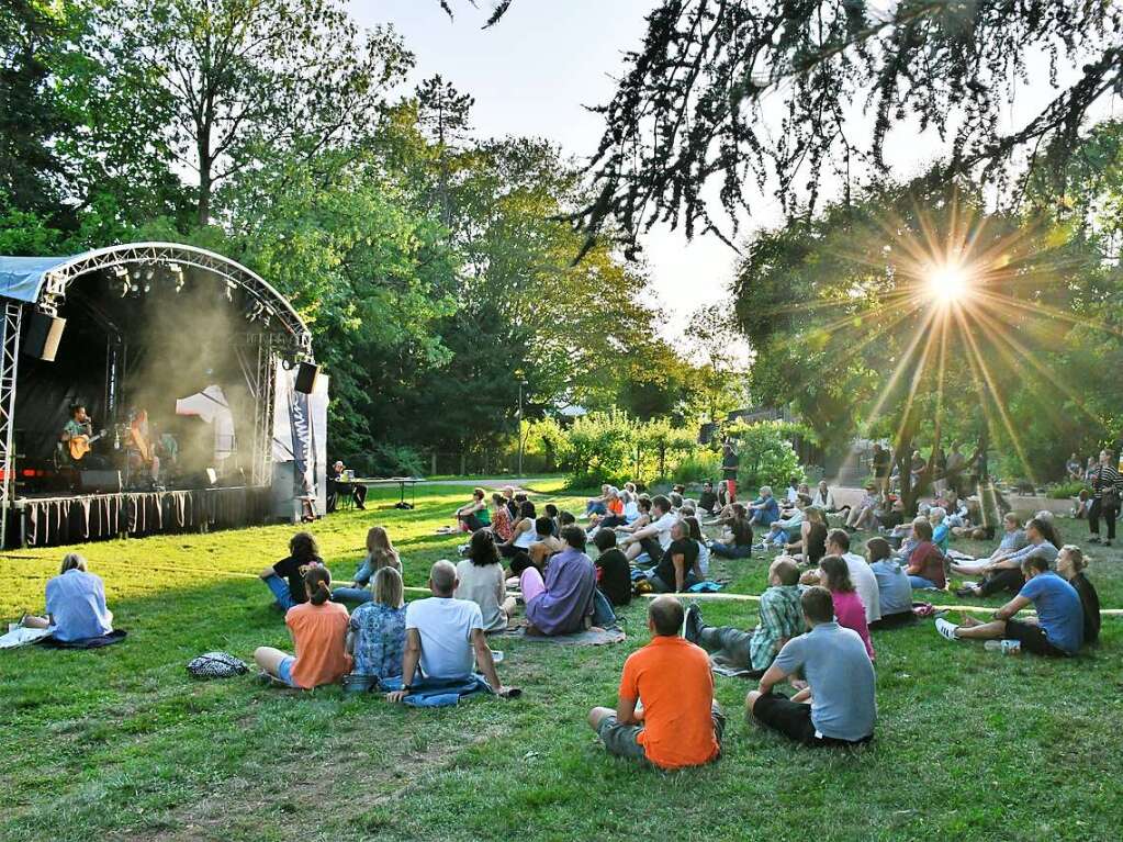 Stimmenkonzerte in familirer Atmosphre im Park des Werkraum Schpflin