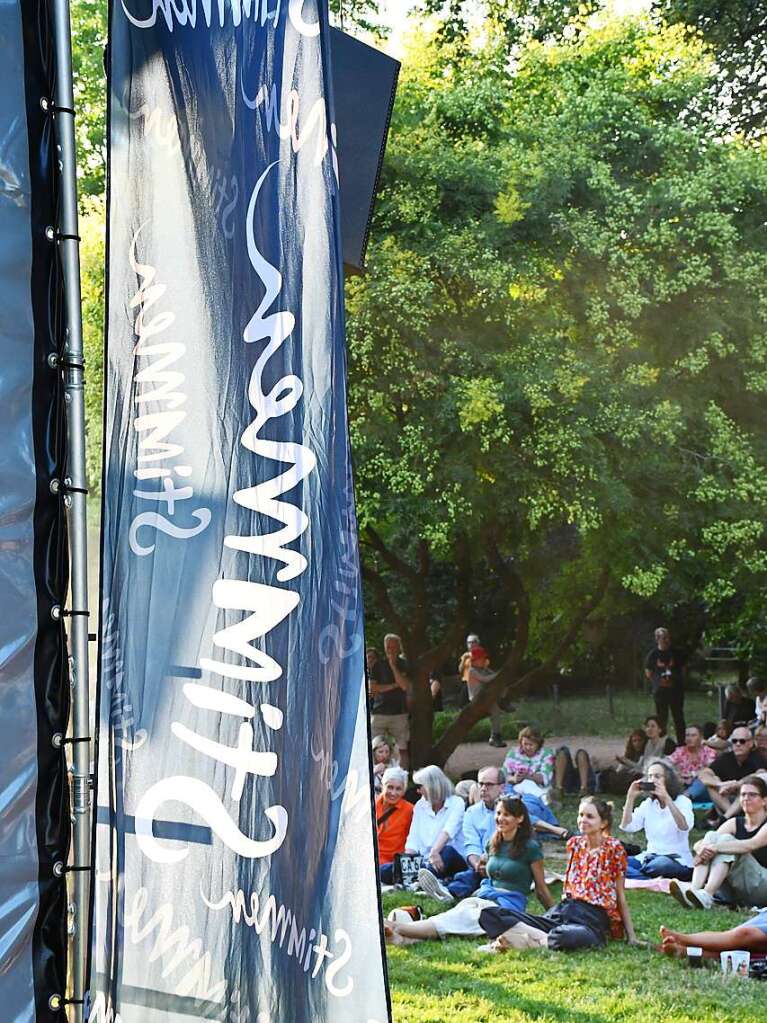 Stimmenkonzerte in familirer Atmosphre im Park des Werkraum Schpflin