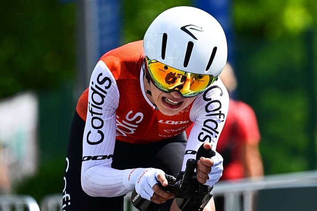 Das Team Cofidis fhrt bei der Tour de...twertung: Clara Koppenburg aus Lrrach  | Foto: Bernd Weibrod (dpa)