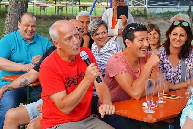 Ex-Fuballer Mario Basler hat in Schopfheim die Lacher auf seiner Seite