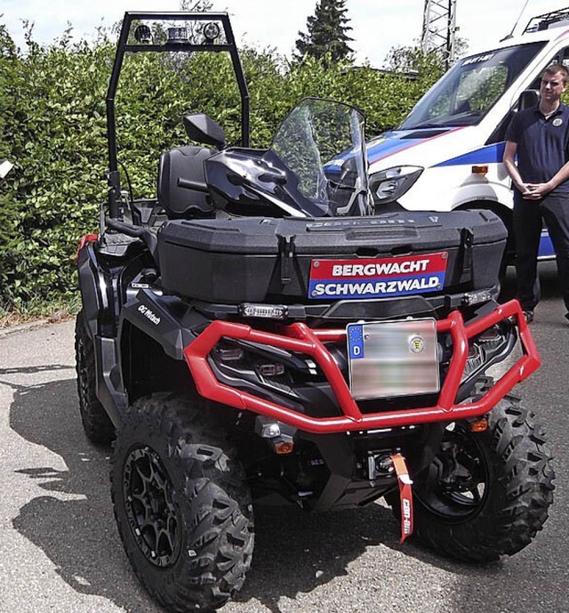 Die Bergwacht Wutach hat ein neues Gel...atzfahrzeug All-Terrain-Vehicle (ATV).  | Foto: Gertrud Rittner