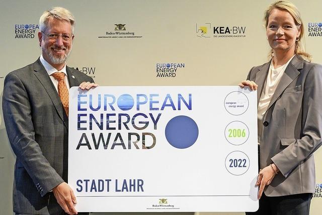 Lahr erhlt erneut den European Energy Award