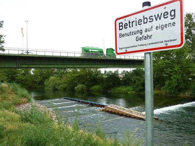 Die Mhlin mndet bei Breisach  in den...d von dort wieder zurck in den Rhein.  | Foto: Dirk Sattelberger