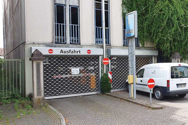 Ob hier mittelfristig wieder geparkt w...des Parkhauses Marktplatz einzusetzen.  | Foto: Michael Strter